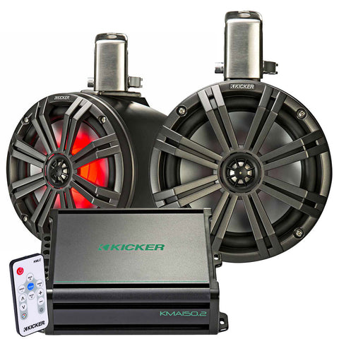 Kicker KMTC 8" Tower Speakers Package
