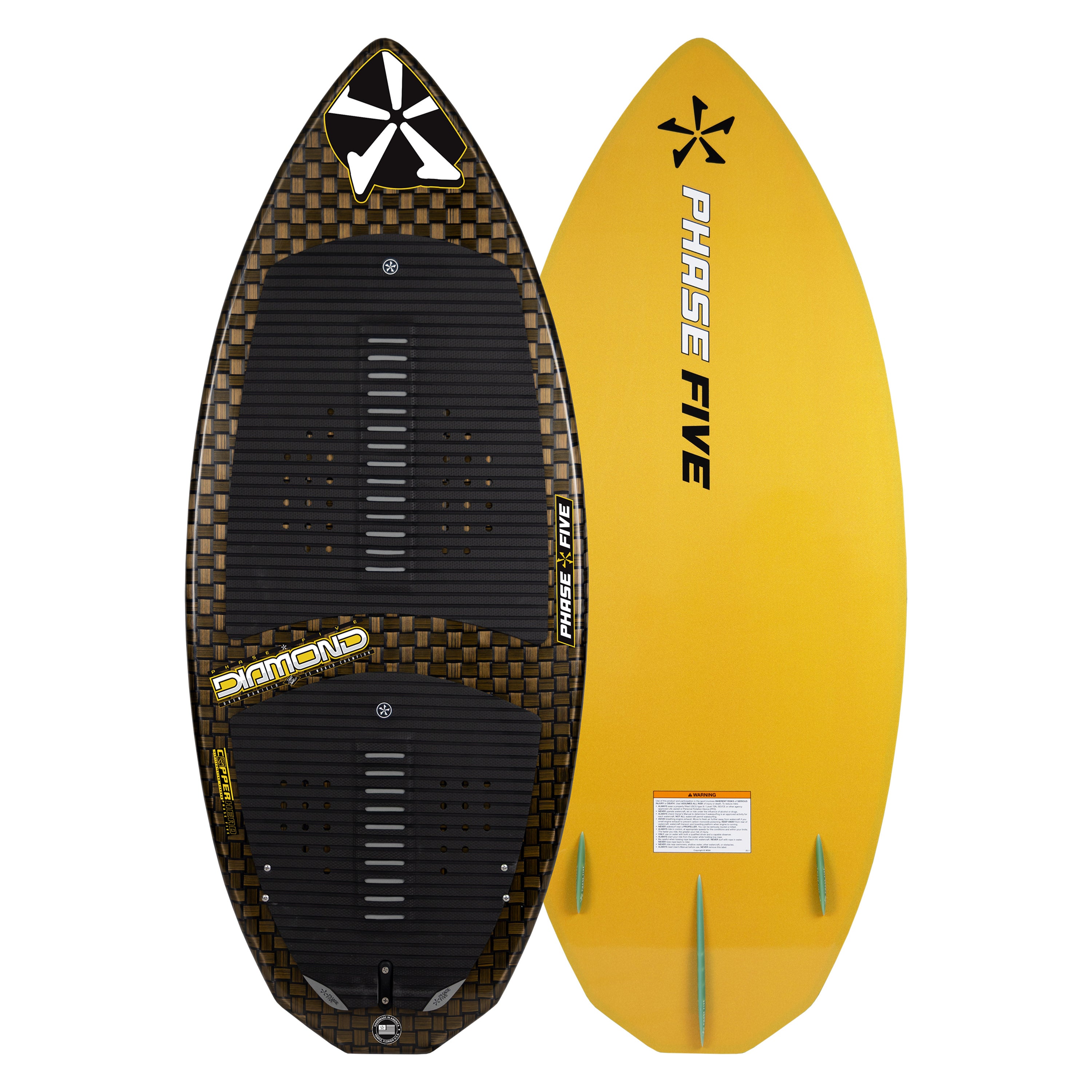 2026 Phase 5 Diamond Turbo LTD Skim Wakesurf Board | WakeMAKERS