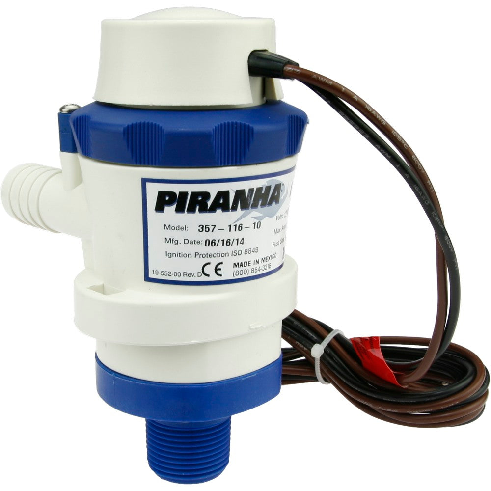 Shurflo Piranha 800 GPH Aerator Ballast Pump (110lbs/min) | WakeMAKERS
