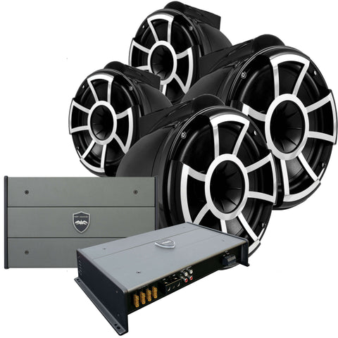 Wet Sounds Rev 10 Tower Speaker Package (Set of 4)