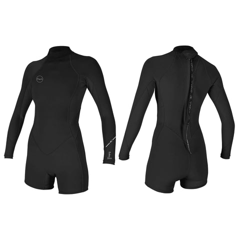 O'Neill Women's Bahia 2/1MM Back Zip L/S Spring Wetsuit
