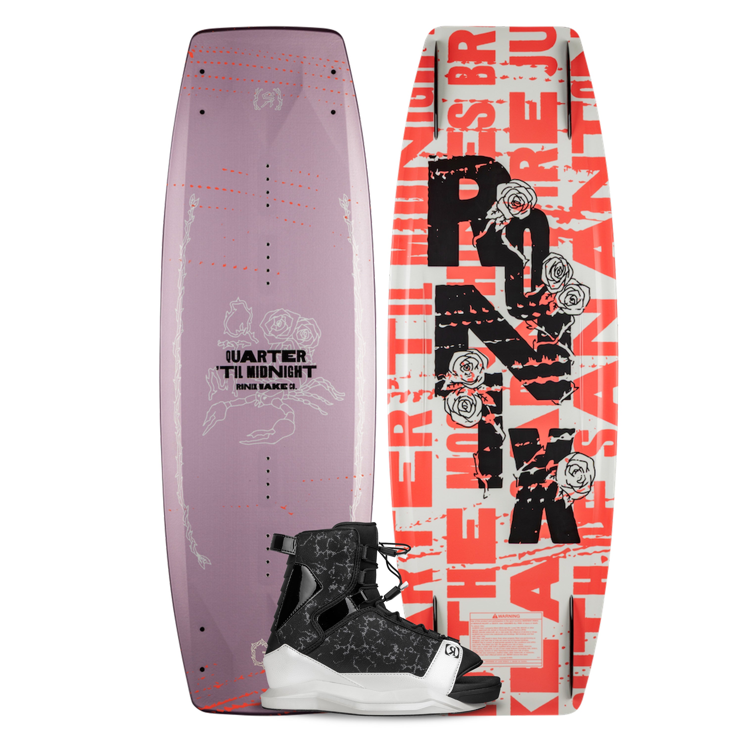 2026 Ronix Quarter 'Til Midnight / Halo Womens Wakeboard Package