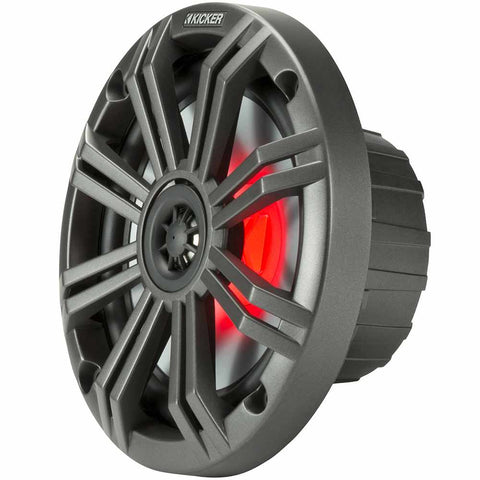 Kicker KM 6.5" LED Coaxial In-Boat Speakers
