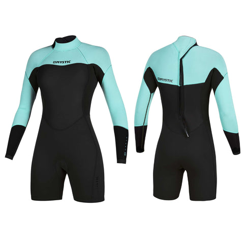2020 Mystic Brand Longarm 3/2MM Women's Shorty Wetsuit XS Mint