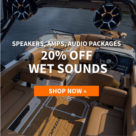 Boat interior with Wet Sounds audio packages