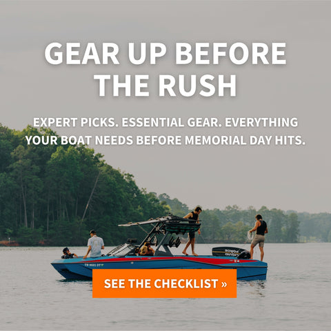 Boating gear and accessories for Memorial Day weekend – ropes, ballast bags, wetsuits, and wake surf boards