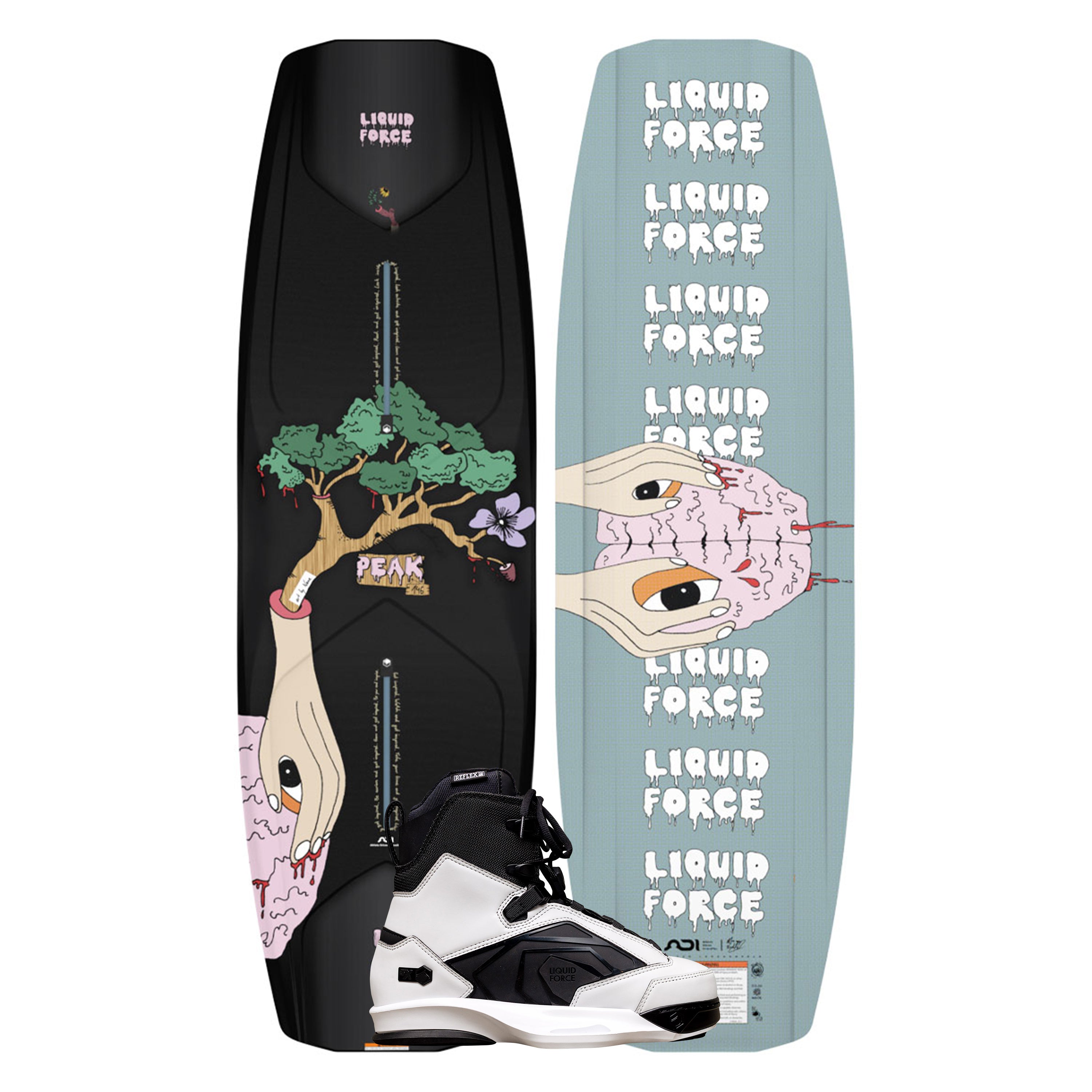 2026 Liquid Force Peak / Peak 4D Wakeboard Package | WakeMAKERS 2026 Liquid Force Peak / Peak 4D Wakeboard Package | WakeMAKERS