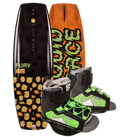 2019 Liquid Force Fury / Rant Boys' Wakeboard Package