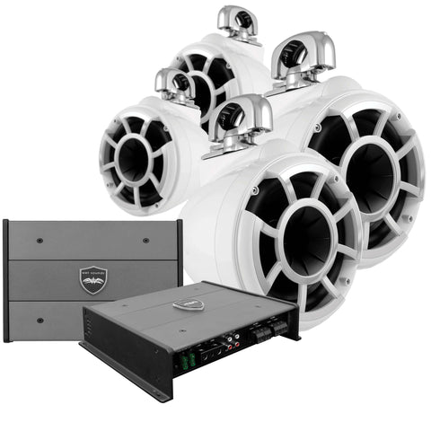 Wet Sounds Rev 8 Tower Speaker Package (Set of 4)