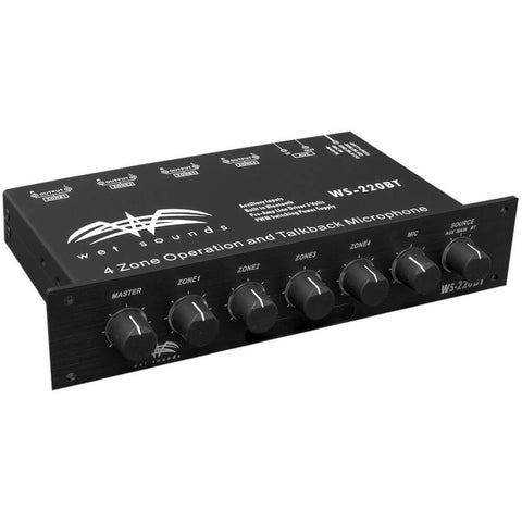 Wet Sounds WS-220 BT 4-Zone Level Controller w/Bluetooth