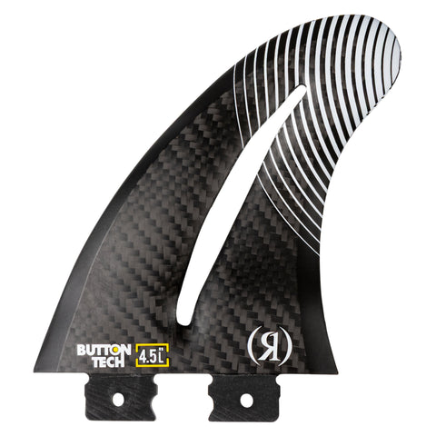 Ronix 4.5" Carbon Button Flo Thru Wakesurf Fin