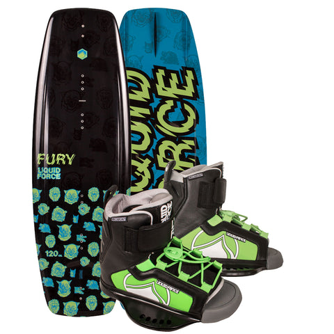 2019 Liquid Force Fury / Rant Boys' Wakeboard Package