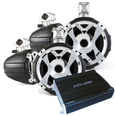 Exile Audio Tower Speakers Refurbished Package