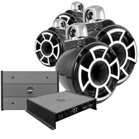 Wet Sounds Rev 8 Tower Speaker Package (Set of 4)