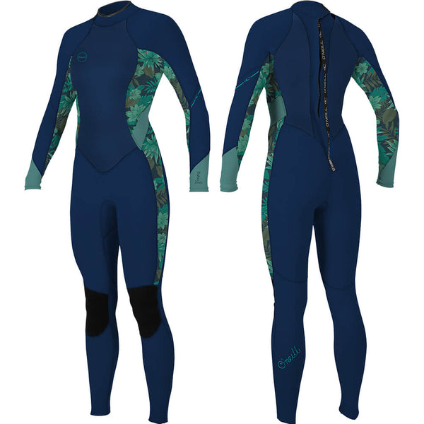 2019 O'Neill Womens Bahia 3/2MM Back Zip Full Wetsuit | WakeMAKERS