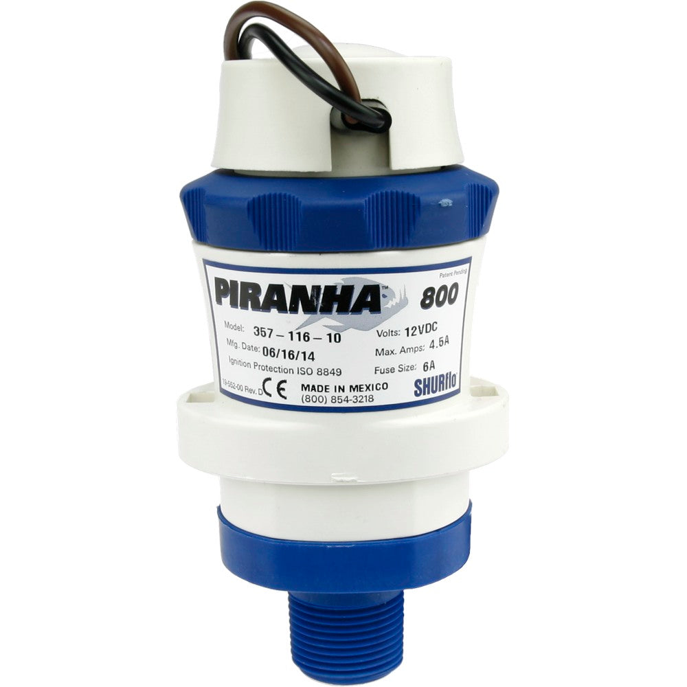 Shurflo Piranha 800 GPH Aerator Ballast Pump (110lbs/min) | WakeMAKERS