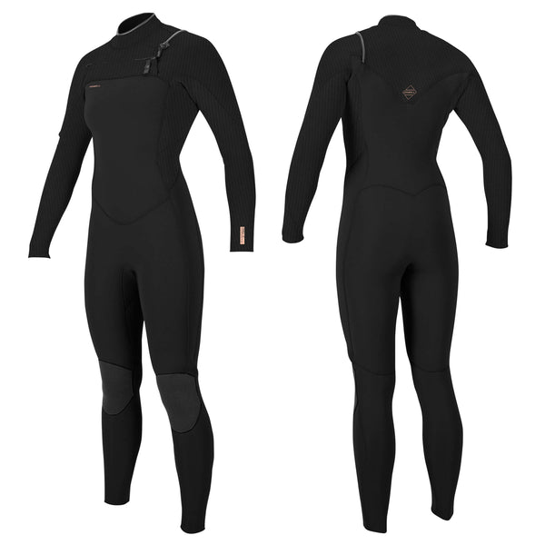 O'Neill Womens Hyperfreak 4/3MM Chest Zip Full Wetsuit | WakeMAKERS