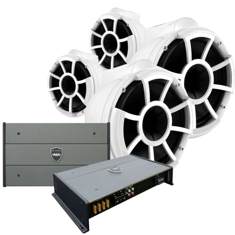 Wet Sounds Rev 10 Tower Speaker Package (Set of 4)