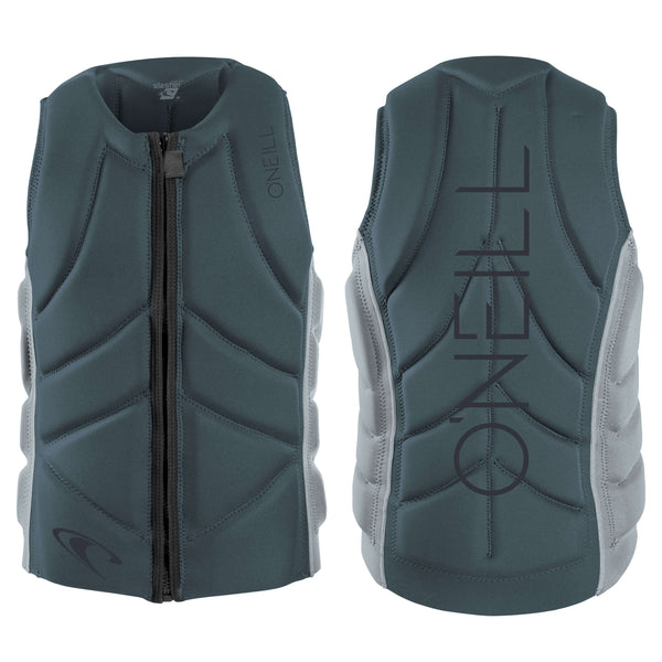 【WAKE】3LAYER Nylon Vest SWELL Pro Comp Vest - Men's Navy - Neoprene Jacket | SWELL Wakesurf