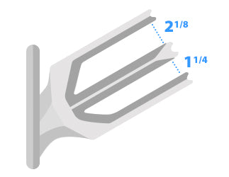 Skylon X2 Combo Wakeboard / Surfboard Rack (Polished Forks)