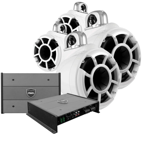 Wet Sounds Rev 8 Tower Speaker Package (Set of 4)