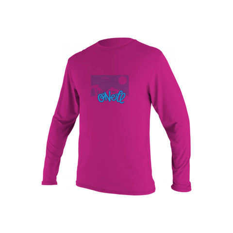 O'Neill Girls' Toddler Skins Long Sleeve Rash Guard