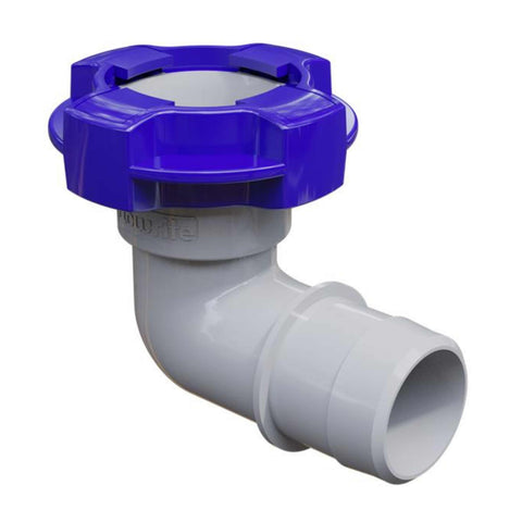 Flow-Rite 1" & 1-1/8" Barbed Elbow Quad-Lok Quick Connect Fitting