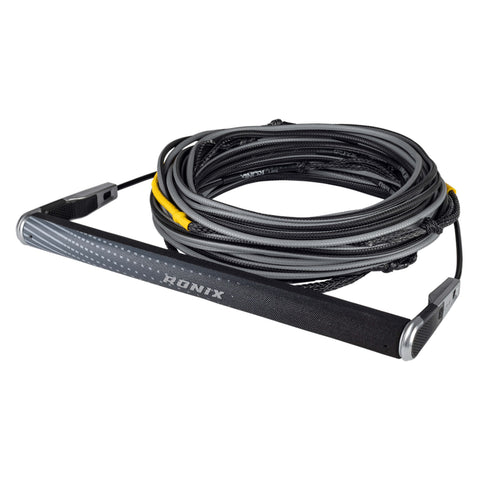 Ronix One Combo - Hide Grip 1.25 in. Dia. w/80 ft. 5-Sect. R8 Rope - Chrome / Black