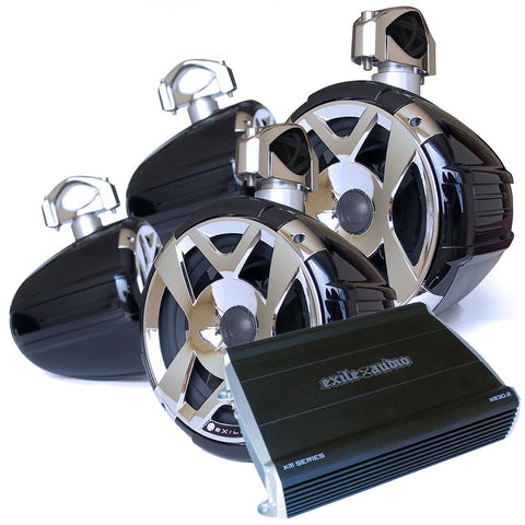 Exile Audio Tower Speakers Refurbished Package