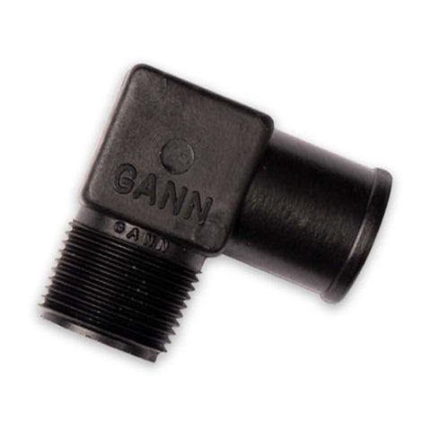 Indmar 605012 3/4" NPT x 1" Barb Nylon Elbow Fitting
