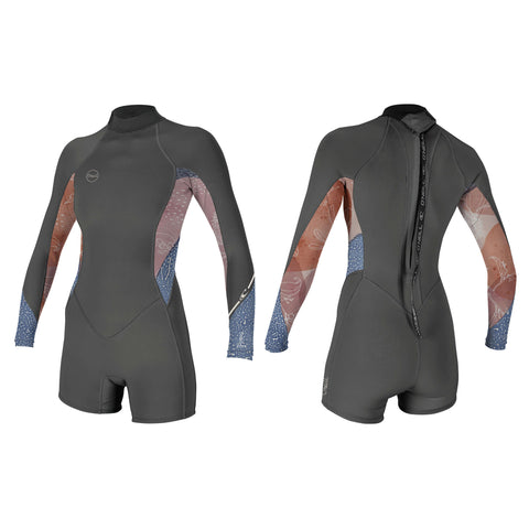 O'Neill Women's Bahia 2/1MM Back Zip L/S Spring Wetsuit