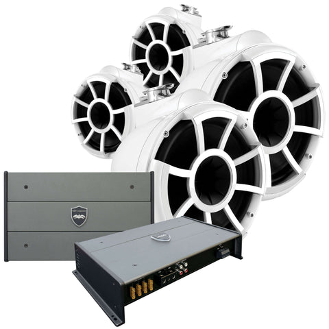 Wet Sounds Rev 10 Tower Speaker Package (Set of 4)