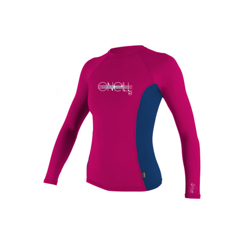 O'Neill Girls' Skins Long Sleeve Rash Guard Crew Tee