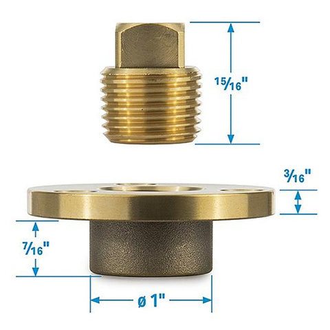 Seachoice 1/2" Garboard Drain Plug