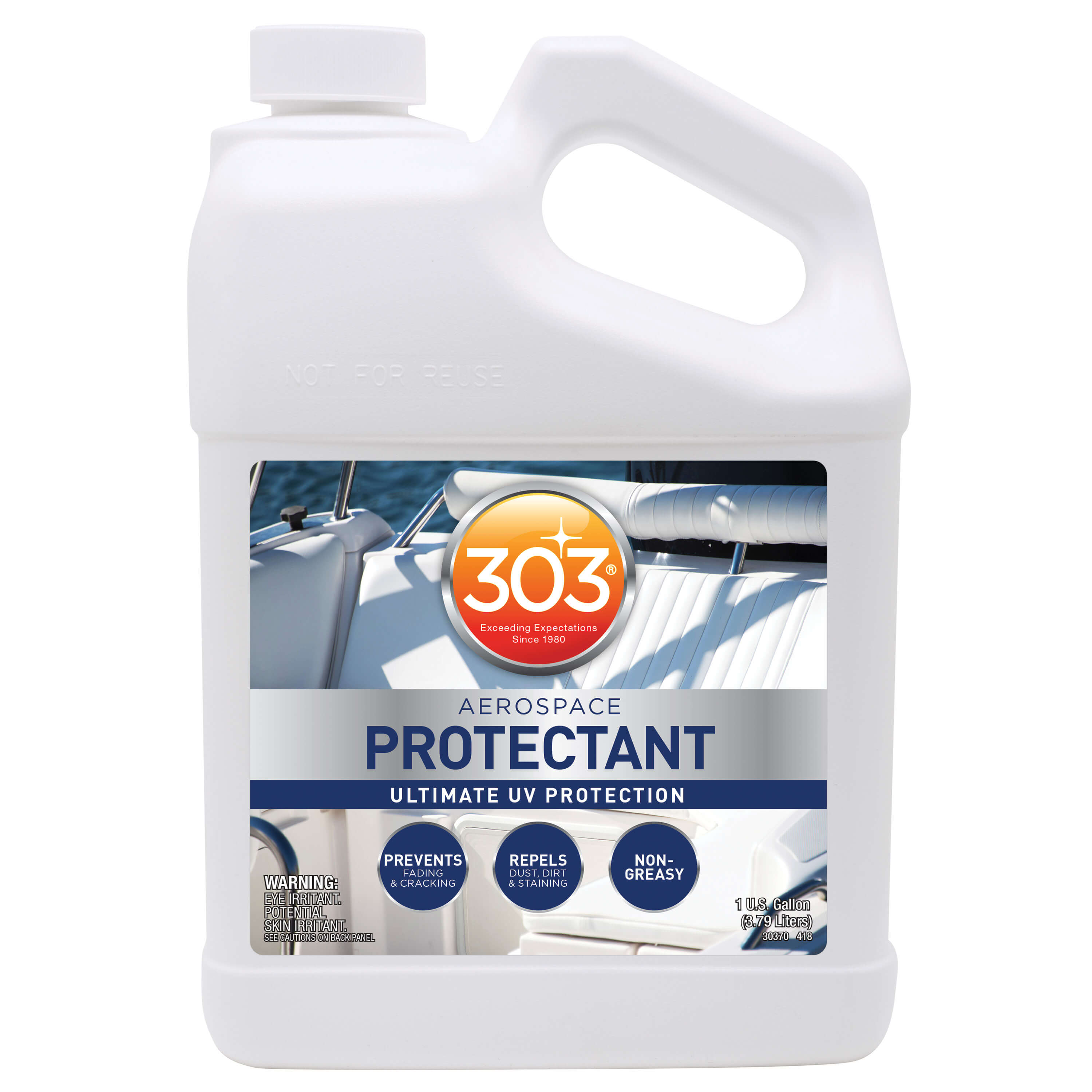 303 Marine Aerospace Protectant Spray 296 Ml - Protection UV Pour Bateau, Vinyle, Caoutchouc, Plastique - Finition Mate - + Gants Nitrile Offerts