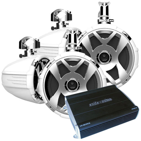 Exile Audio Tower Speakers Refurbished Package