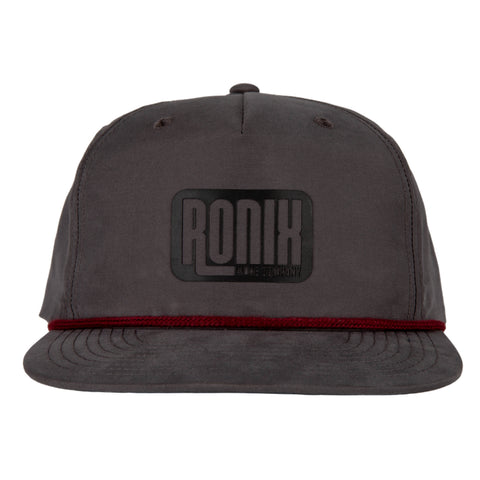 Ronix Genisis - 5-Panel W/ Rope Hat - Snapback - Charcoal / Maroon
