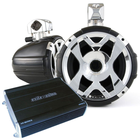 Exile Audio Tower Speakers Refurbished Package