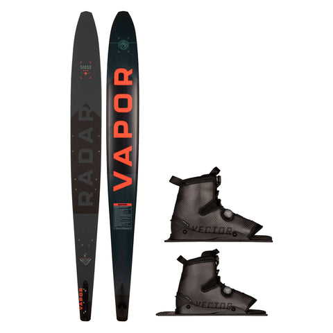 2025 Radar Graphite Vapor / Double Carbitex Vector BOA Water Ski Package