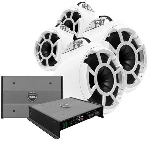 Wet Sounds Rev 8 Tower Speaker Package (Set of 4)