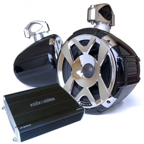 Exile Audio Tower Speakers Refurbished Package