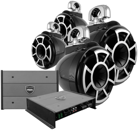 Wet Sounds Rev 8 Tower Speaker Package (Set of 4)