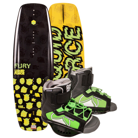 2019 Liquid Force Fury / Rant Boys' Wakeboard Package