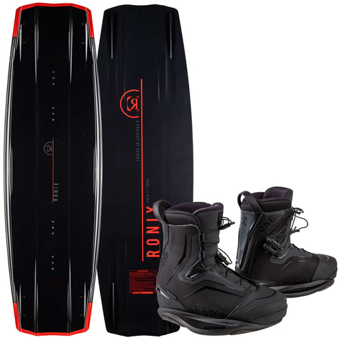 2020 Ronix One Time Bomb / One Black Anthracite Wakeboard Package