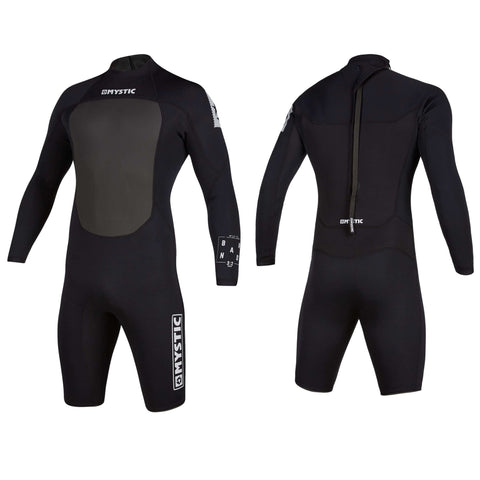 2020 Mystic Brand Longarm 3/2MM Shorty Wetsuit XS Black 