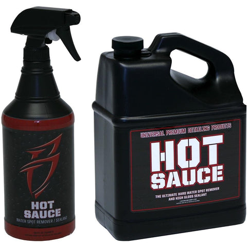 Boat Bling Hot Sauce Water Spot Remover - 32 oz. / 128 oz. Bundle Pack - 32oz and 128oz 