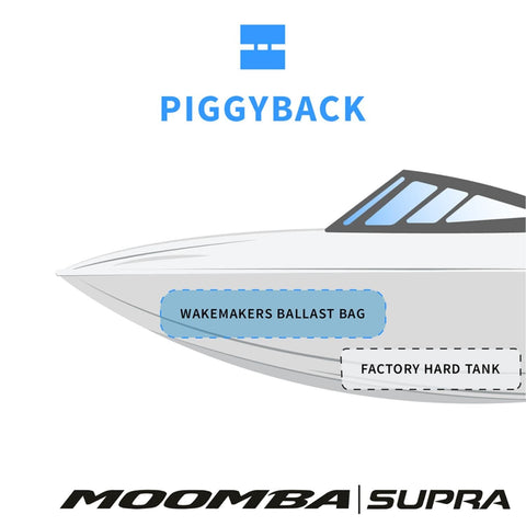 WakeMAKERS Moomba/Supra PiggyBack Front Factory Ballast Upgrade SL Sumo Max Open Bow 750 lb Bag