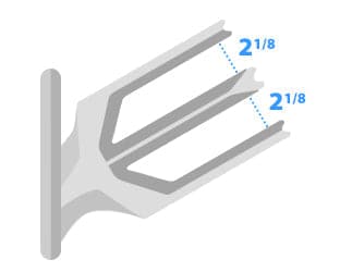 Skylon X2 Double Surfboard Rack (Polished Forks) 