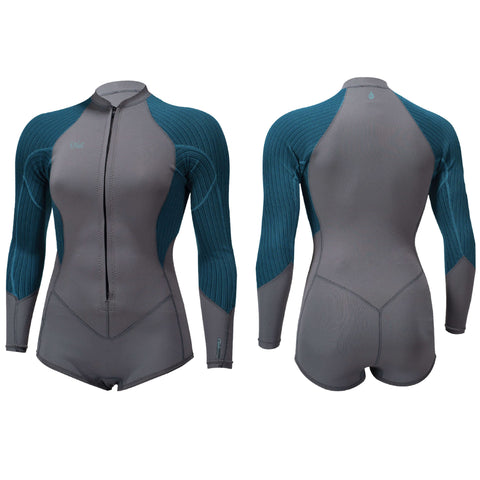 O'Neill Women's Blueprint 2MM Front Zip L/S Surf Suit